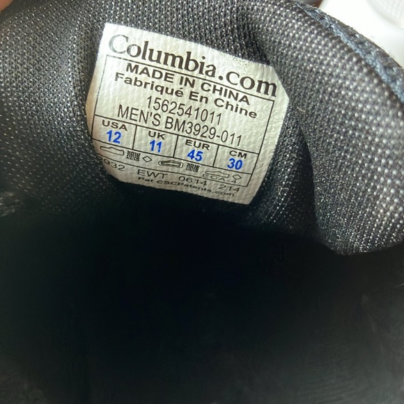 Columbia out dry waterproof men’s black hiking boots - Picture 10 of 10